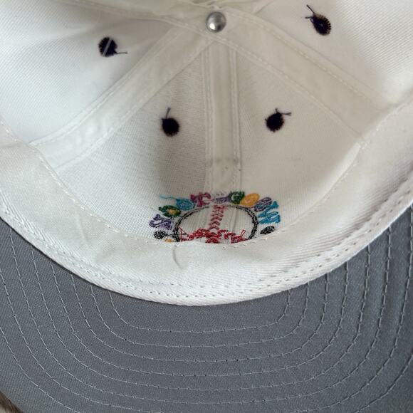 Vintage‎ Woodstock Hippies Snapback Hat White Wool Blend USA MiLB Baseball Cap - Picture 9 of 12